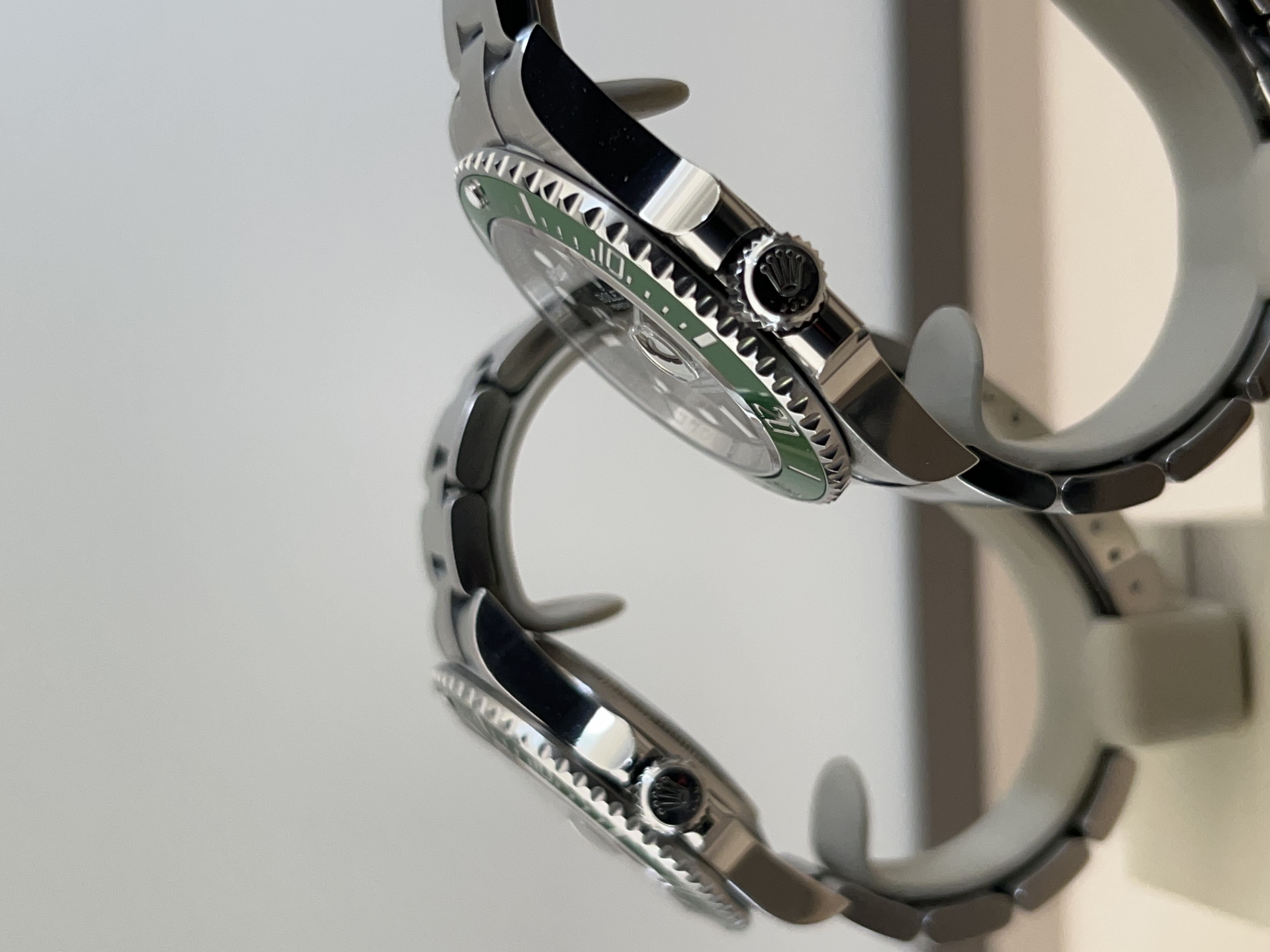 Rolex Kermit vs Starbucks crown side 2